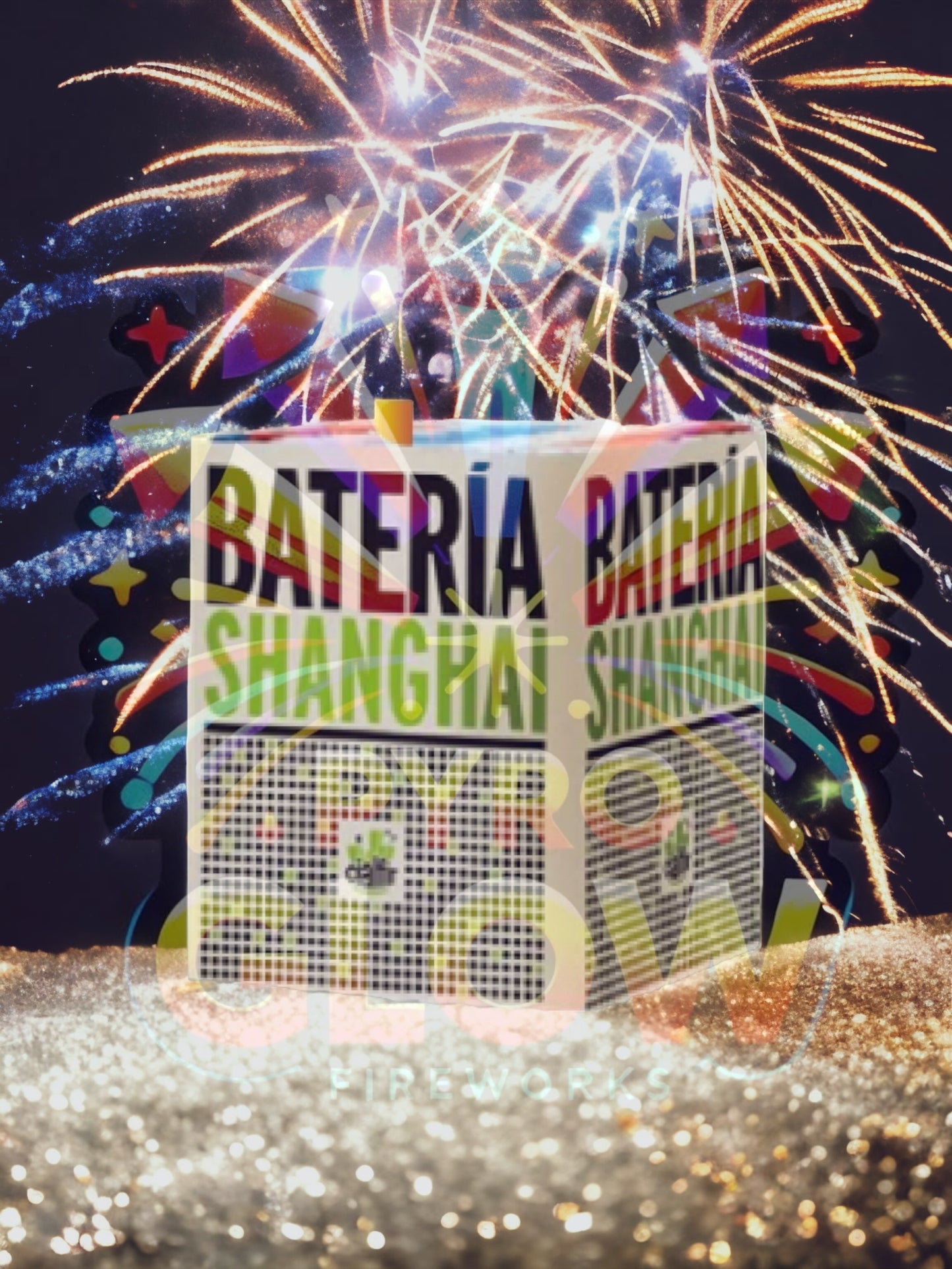Bateria de Fogo de Artifício Shanghai, 25 Tiros, 30 mm, 25 s, F3