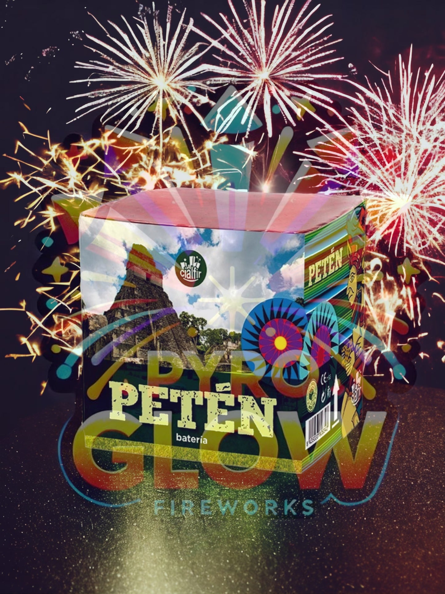 Bateria de Fogo de Artifício Petén, 25 Tiros, 20 mm, 30 s, F2