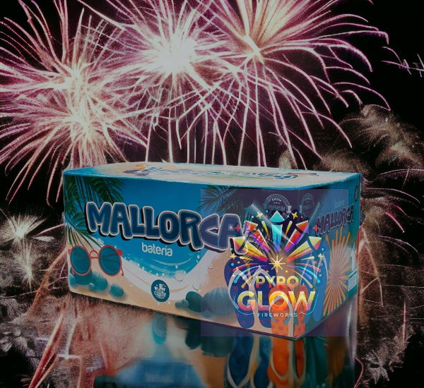 Bateria de Fogo de Artifício Mallorca, 102 Tiros, Multicalibre