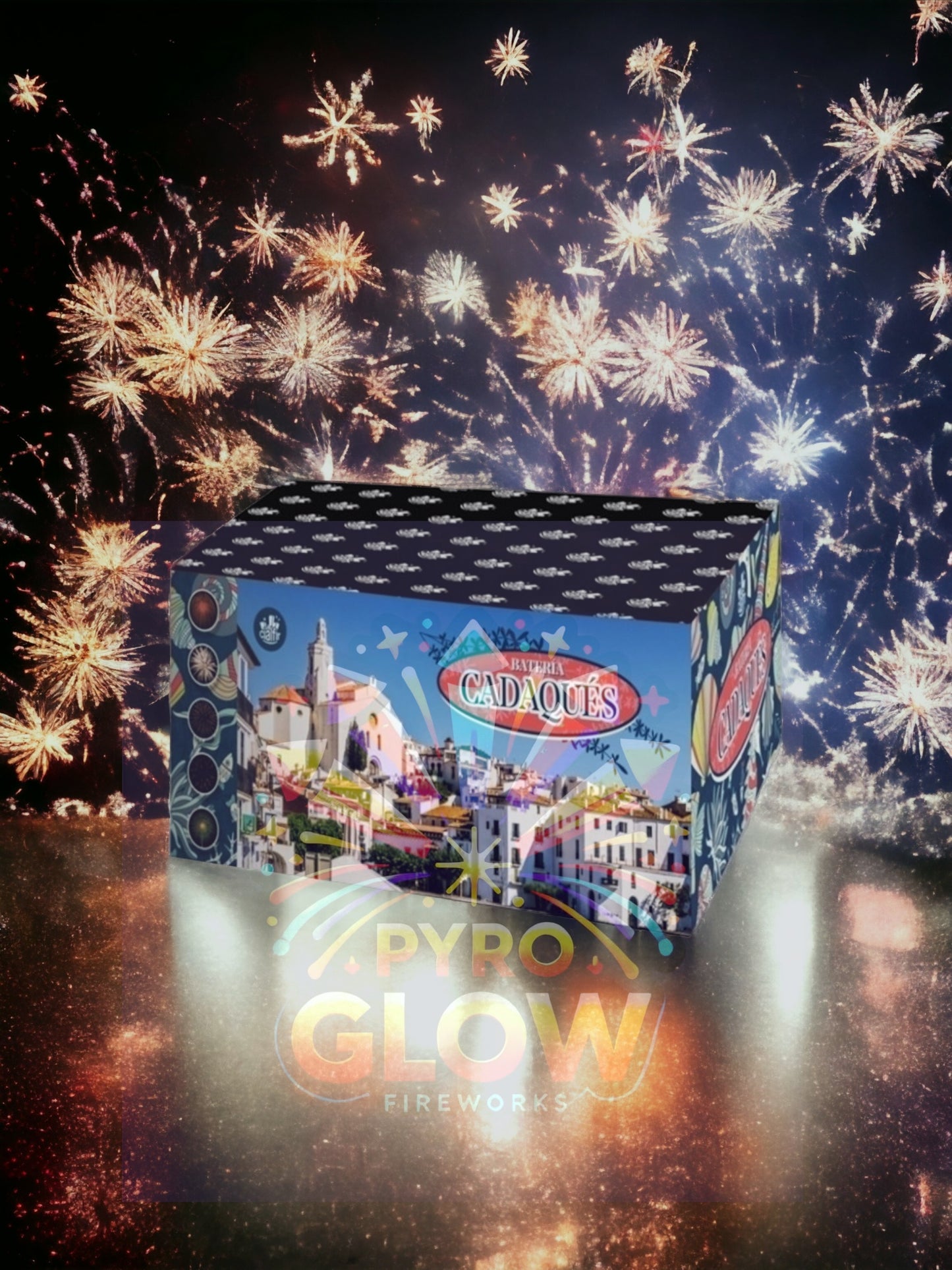 Bateria de Fogo de Artifício Cadaqués, 99 Tiros, 26mm – Espetáculo Intenso