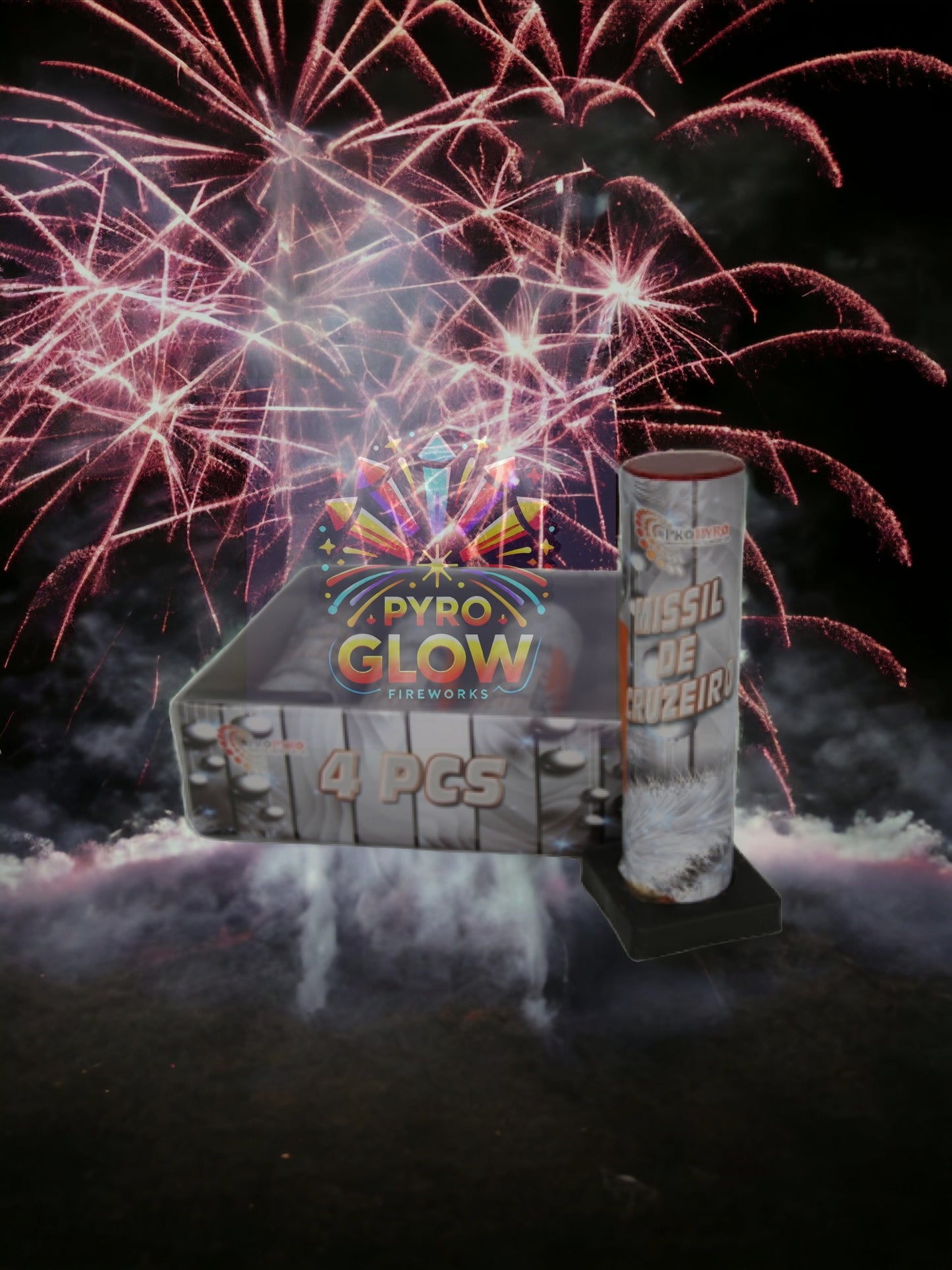 Míssil de Cruzeiro, Pacote 4 Unidades, F2, 30mm, 42s de Show