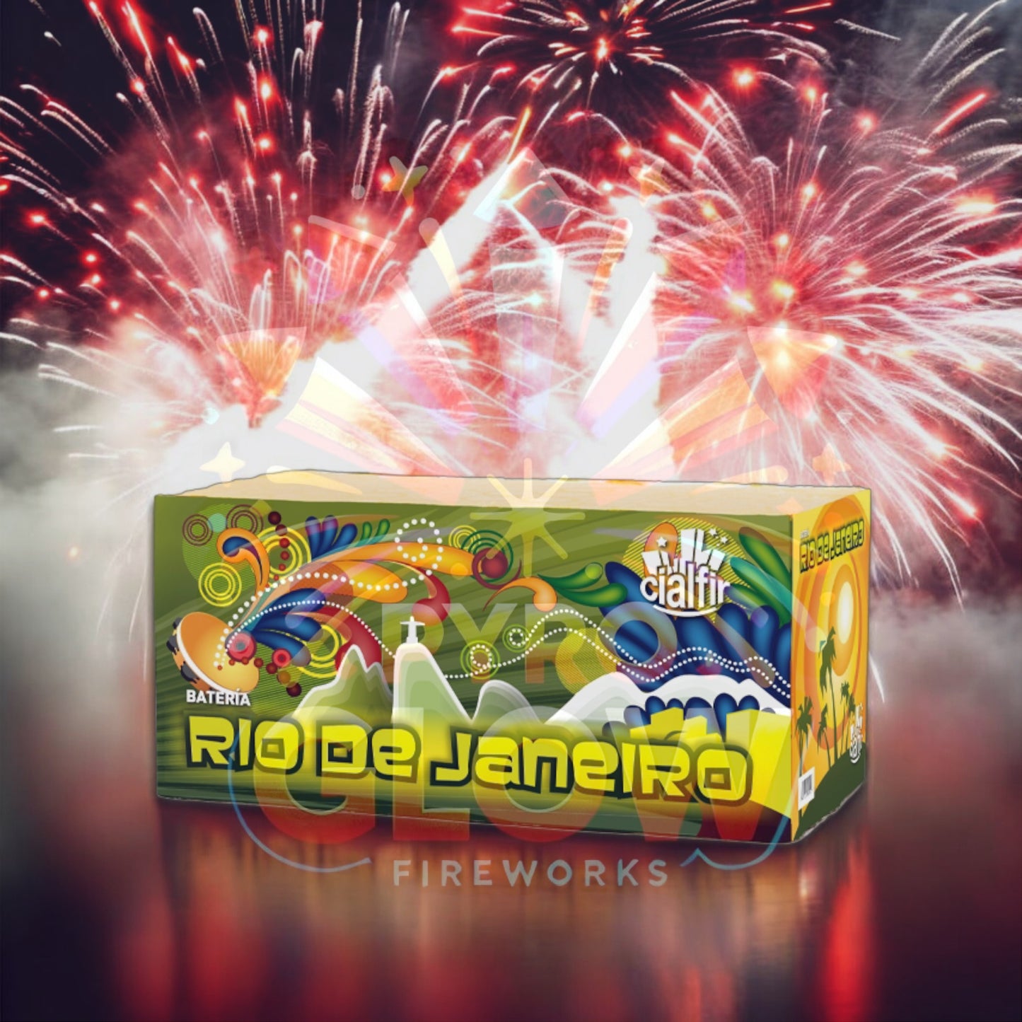 Bateria de Fogo de Artifício Rio de Janeiro, 66 Tiros, Calibre Variados, 40 s, F3