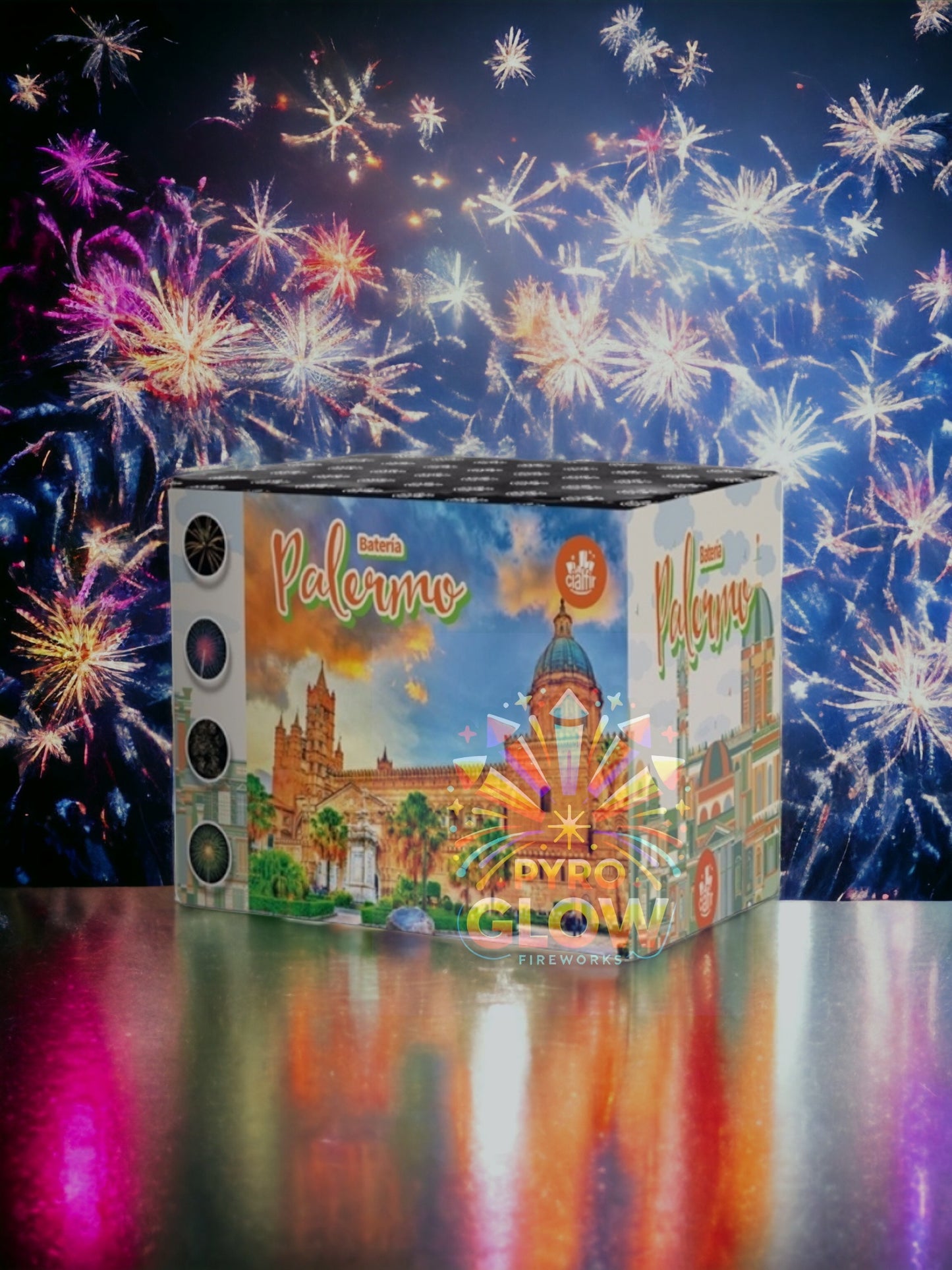 Bateria de Fogos de Artifício Palermo, 49 Tiros, 26mm