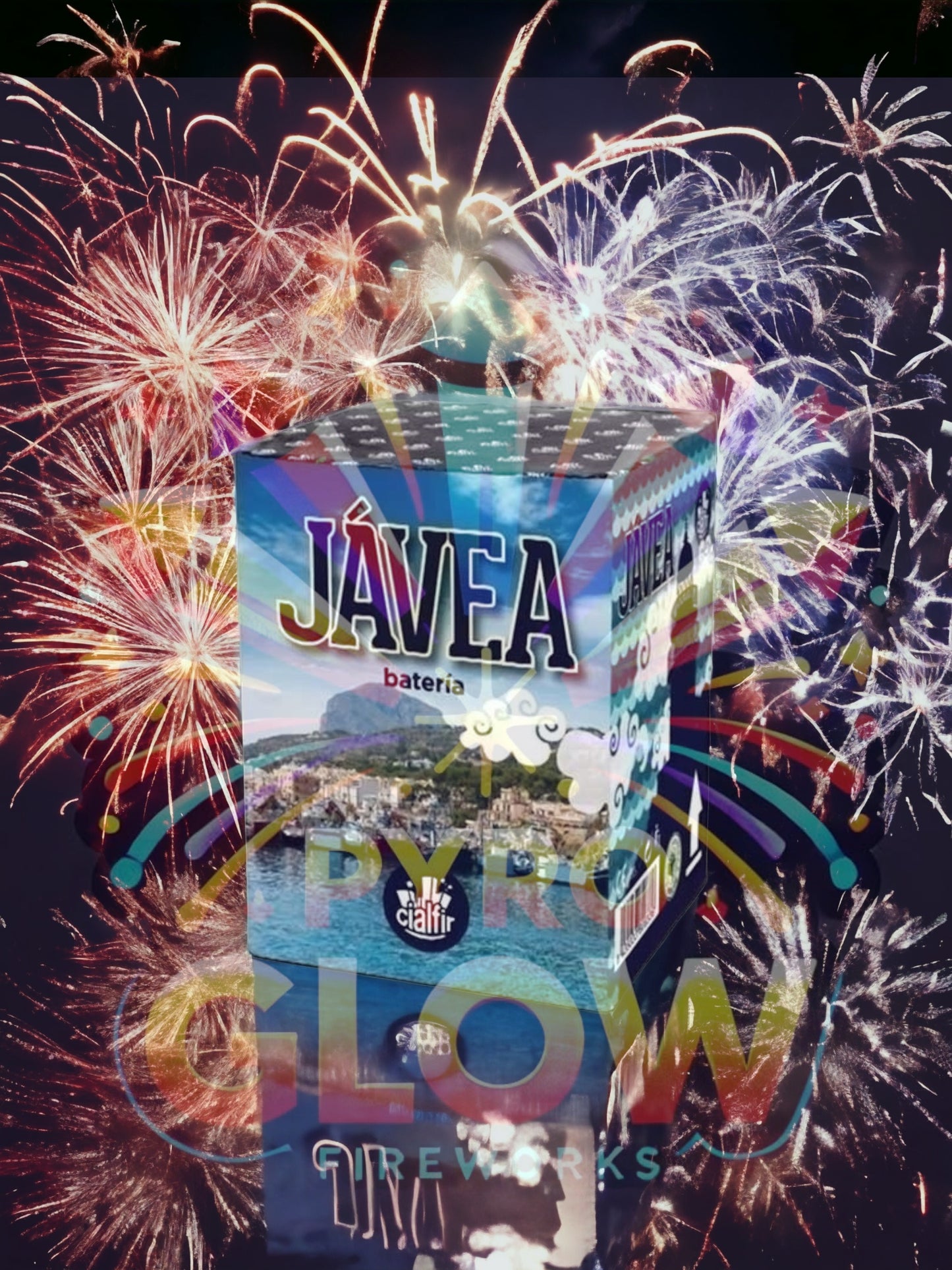 Bateria de Fogo de Artifício Jávea, 16 Tiros, 20 mm, 20 s, F2