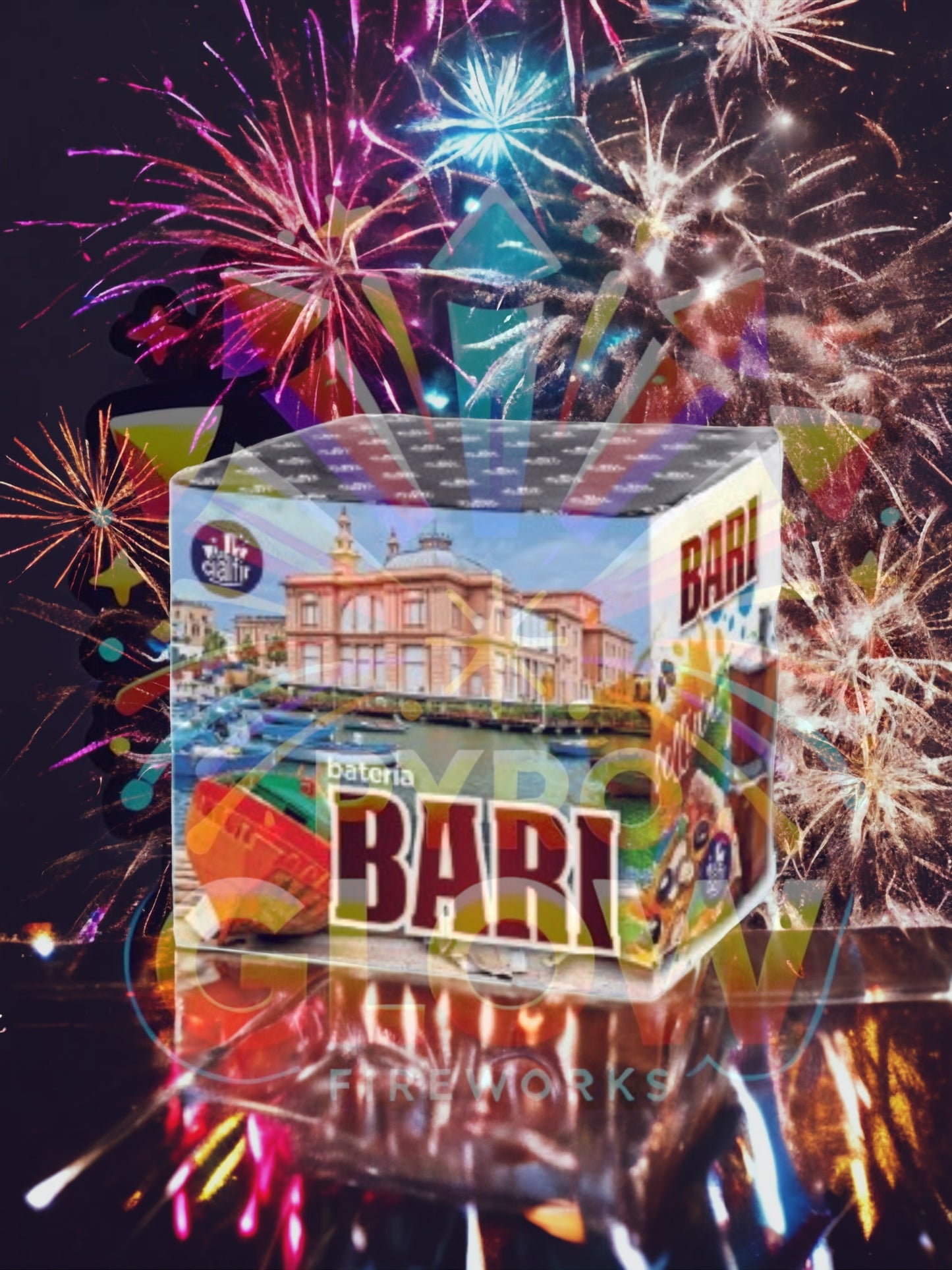 Bateria de Fogo de Artifício Bari, 20 Tiros, 26 mm, 20 s, F2