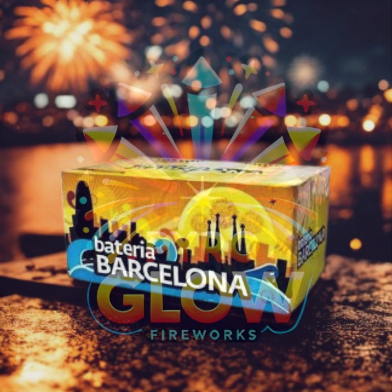 Bateria de Fogo de Artifício Barcelona, 88 Tiros, 30 mm, 80 s, F3