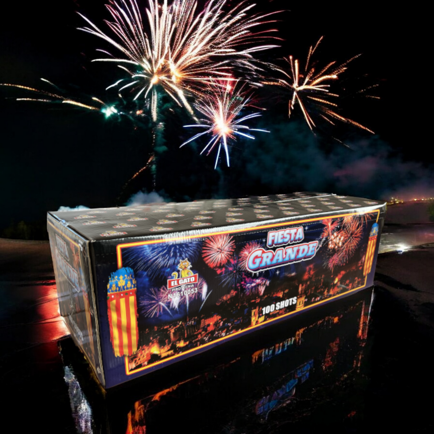 Bateria de Fogo de artificio 100 Tiros – FIESTA GRANDE