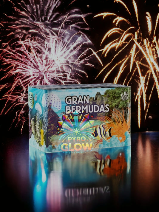 Bateria de Fogo de Artifício Gran Bermudas, 49 Tiros, 30mm