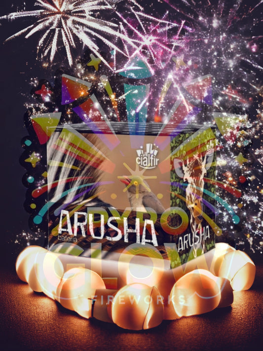 Bateria de Fogo de Artifício Arusha, 20 Tiros, 26 mm, 20 s, F2