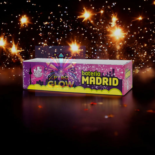 Bateria Fogo de Artifício Madrid, 163 Tiros, Calibres Múltiplos