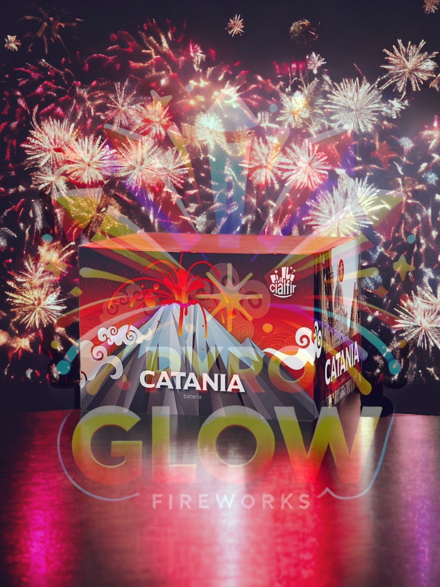 Bateria de Fogo de Artifício Catania, 100 Tiros, 20 mm, 60 s, F3