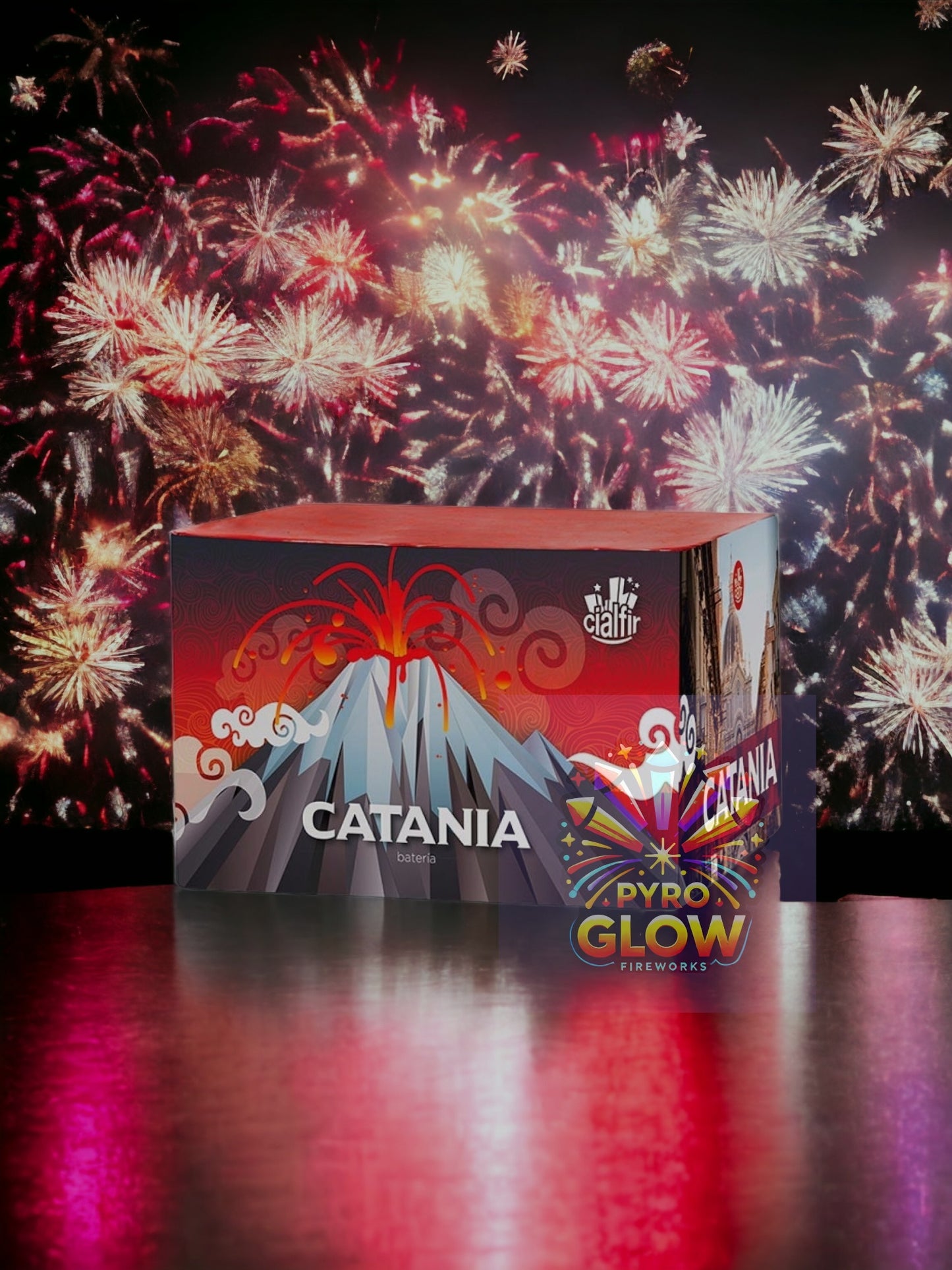 Bateria de Fogo de Artifício Catânia, 100 Tiros, 20mm