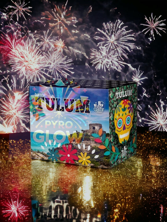 Bateria de Fogo de Artifício Tulum, 24 Tiros, 28mm