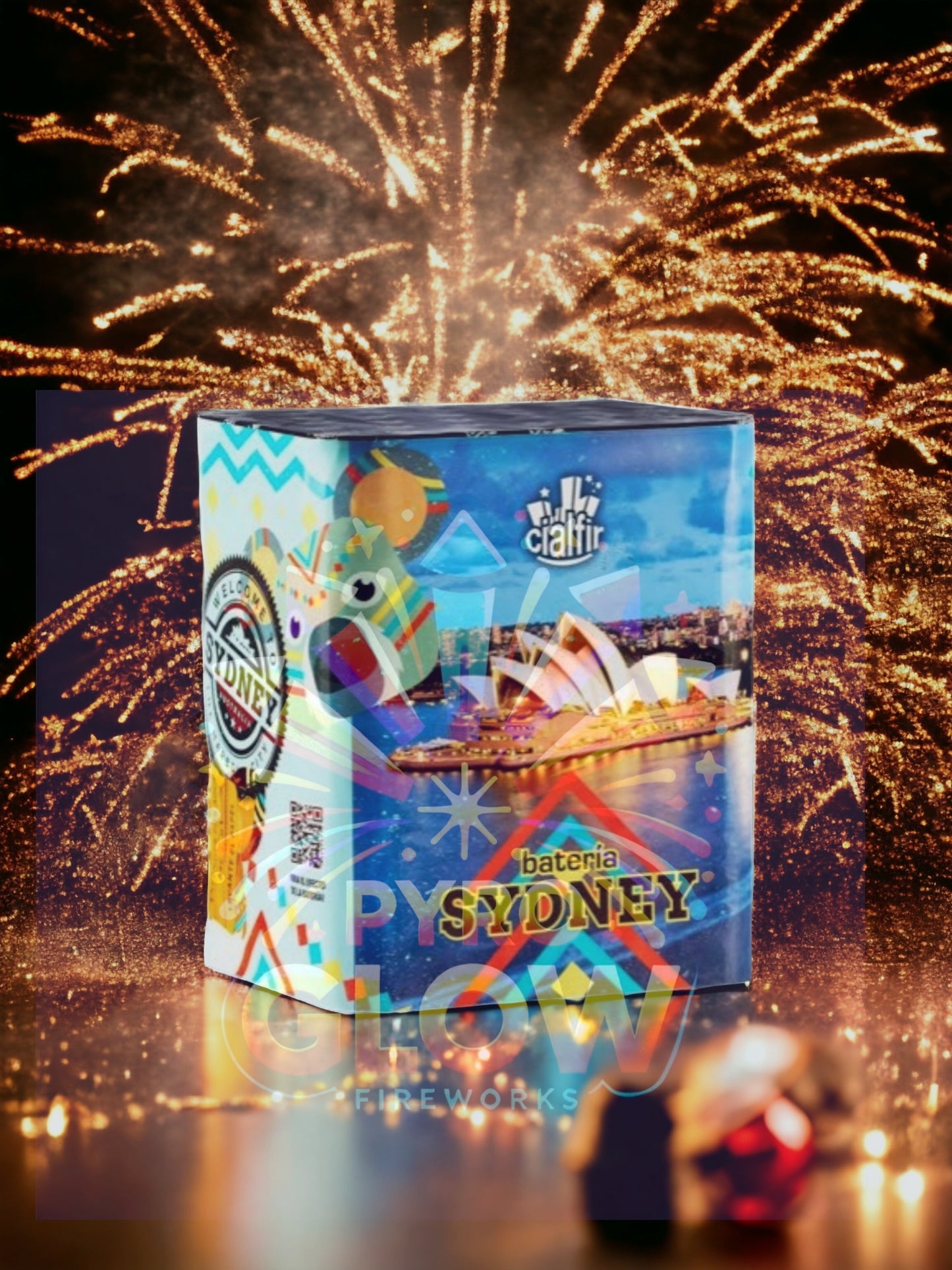 Bateria de Fogo de Artifício Sydney, 16 Tiros, 28mm