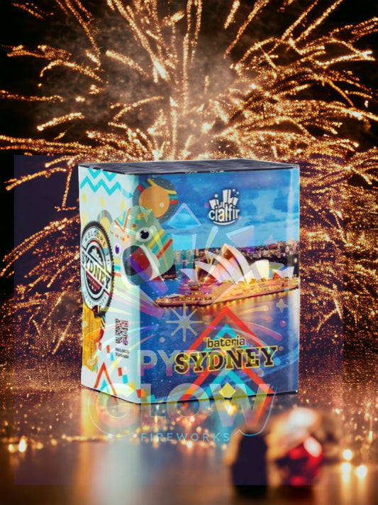 Bateria de Fogo de Artifício Sydney, 16 Tiros, 28mm