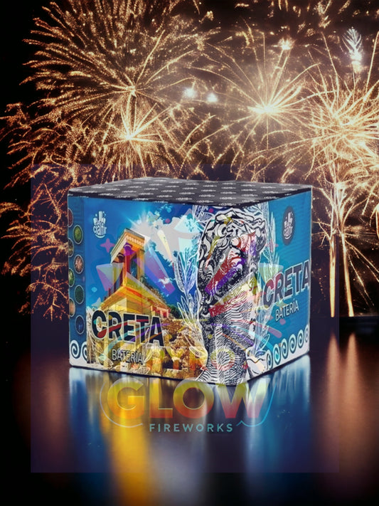 Bateria de Fogo de Artifício Creta, 80 Tiros, 16mm