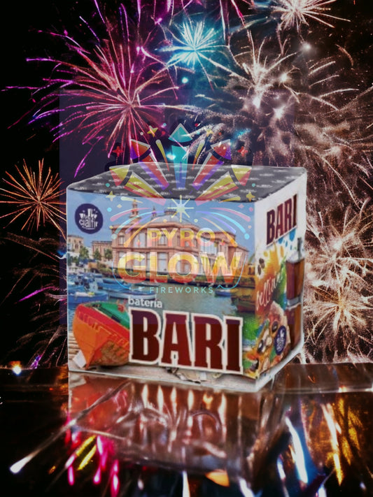 Bateria de Fogo de Artifício Bari, 20 Tiros, 26mm