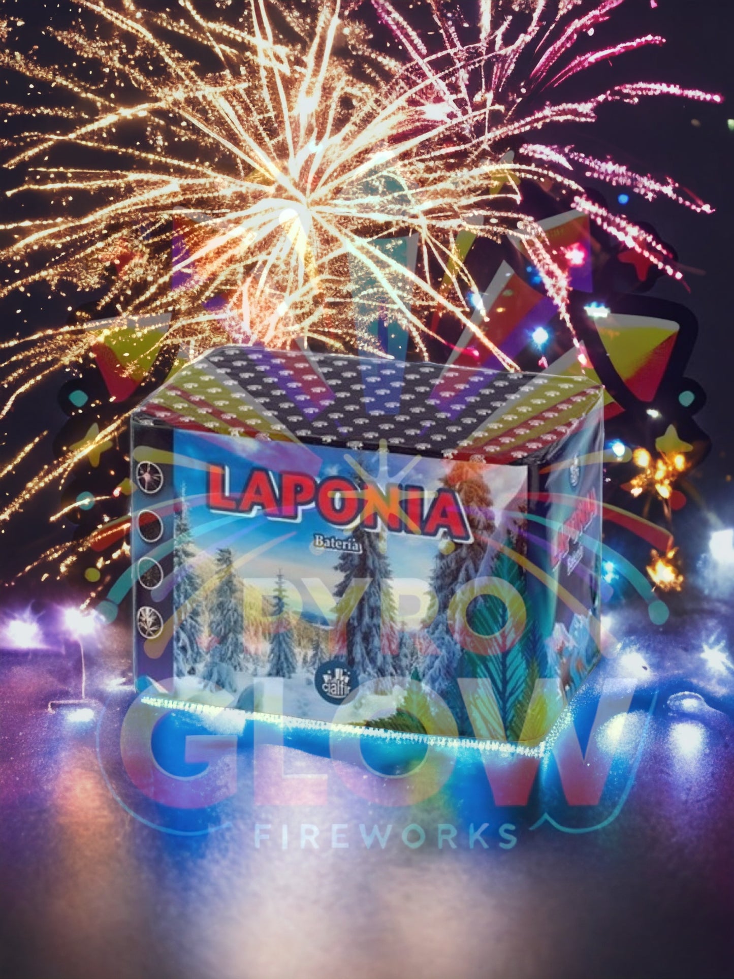 Bateria de Fogo de Artifício Laponia, 48 Tiros, 30 mm, 50 s, F3