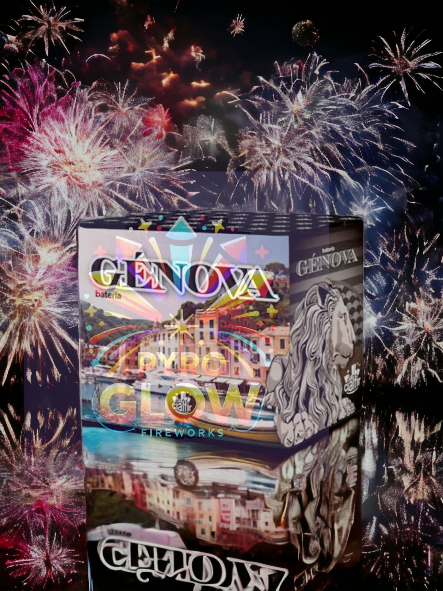 Bateria de Fogo de Artifício Gênova, 24 Tiros, 20mm