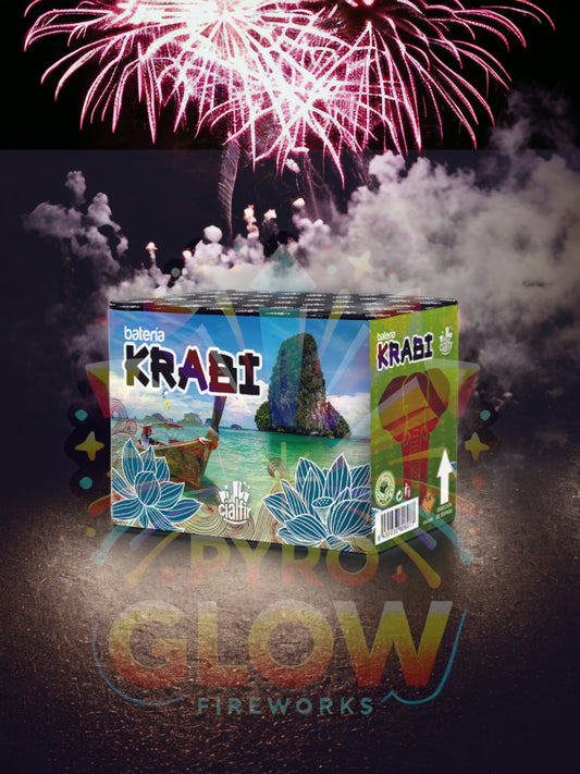 Bateria de Fogos de Artifício Krabi, 32 Tiros, 16mm