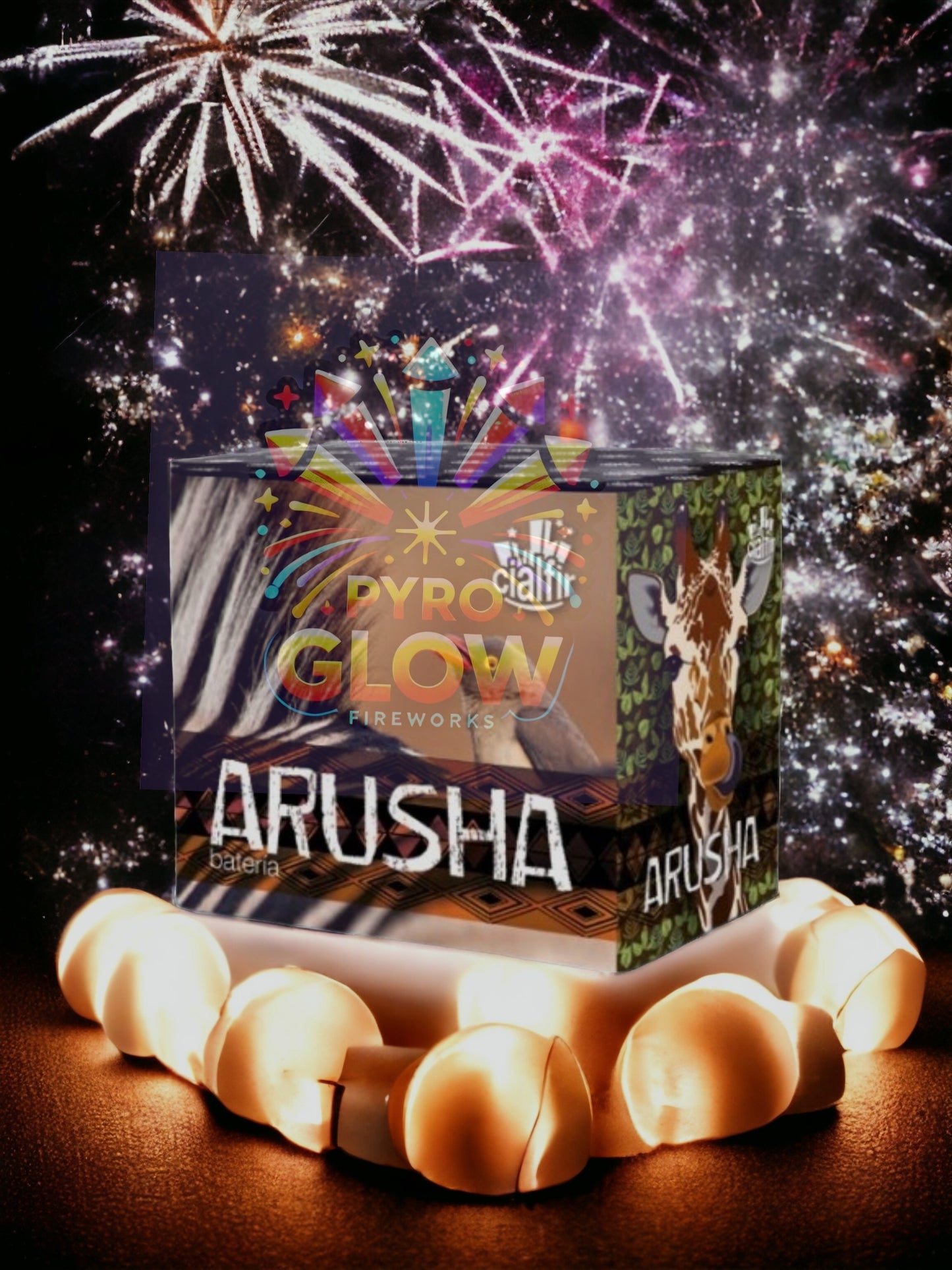 Bateria de Fogo de Artifício Arusha, 20 Tiros, 30mm