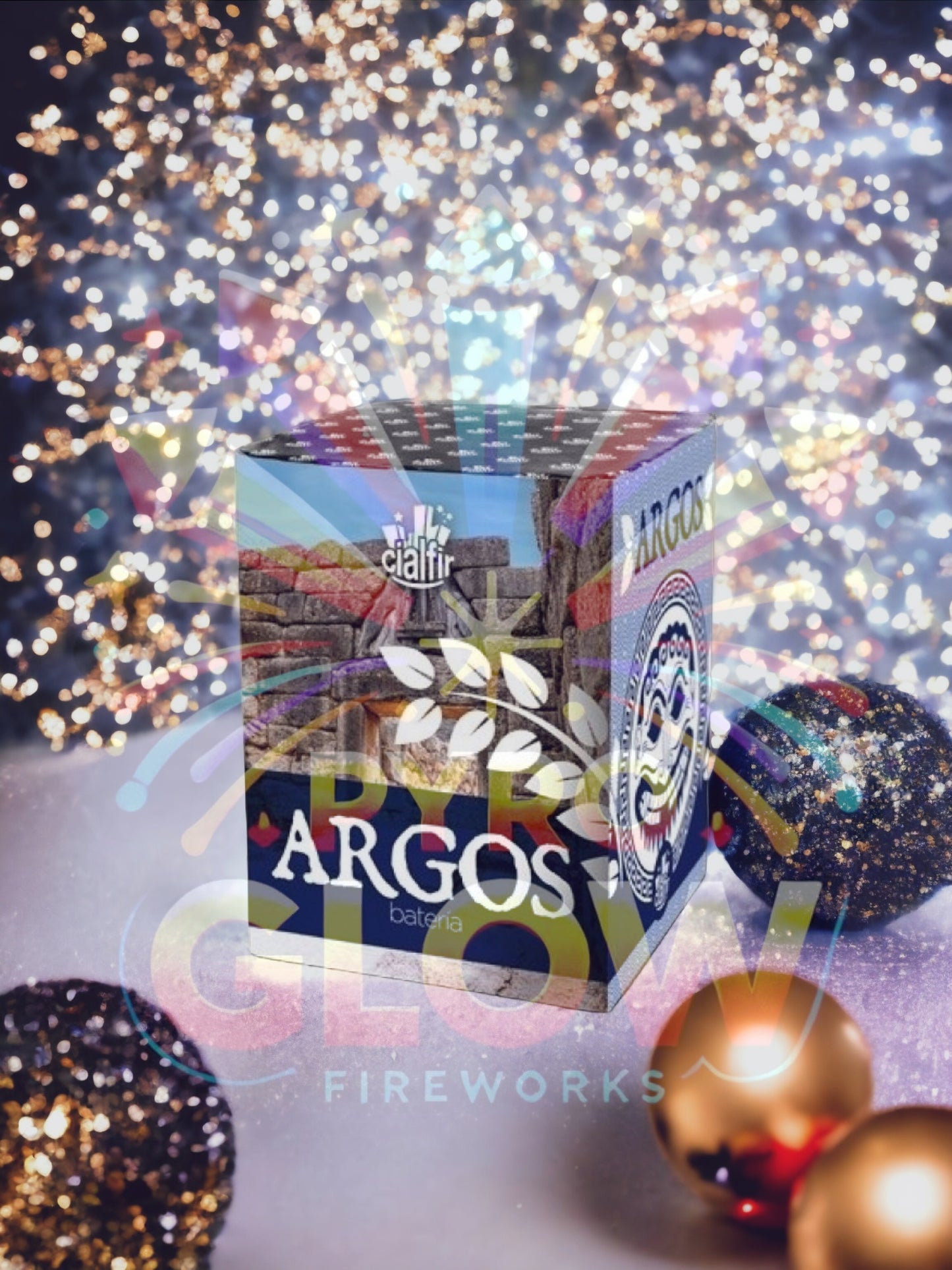 Bateria de Fogo de Artifício Argos, 16 Tiros, 20 mm, 20 s, F2