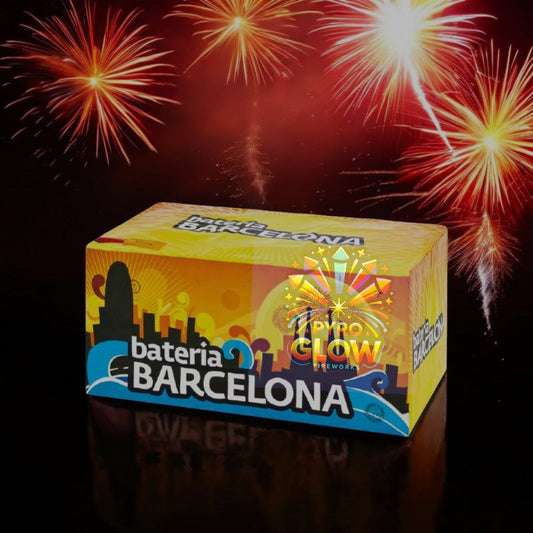 Bateria de Fogo de Artifício Barcelona, 88 Tiros, 30mm