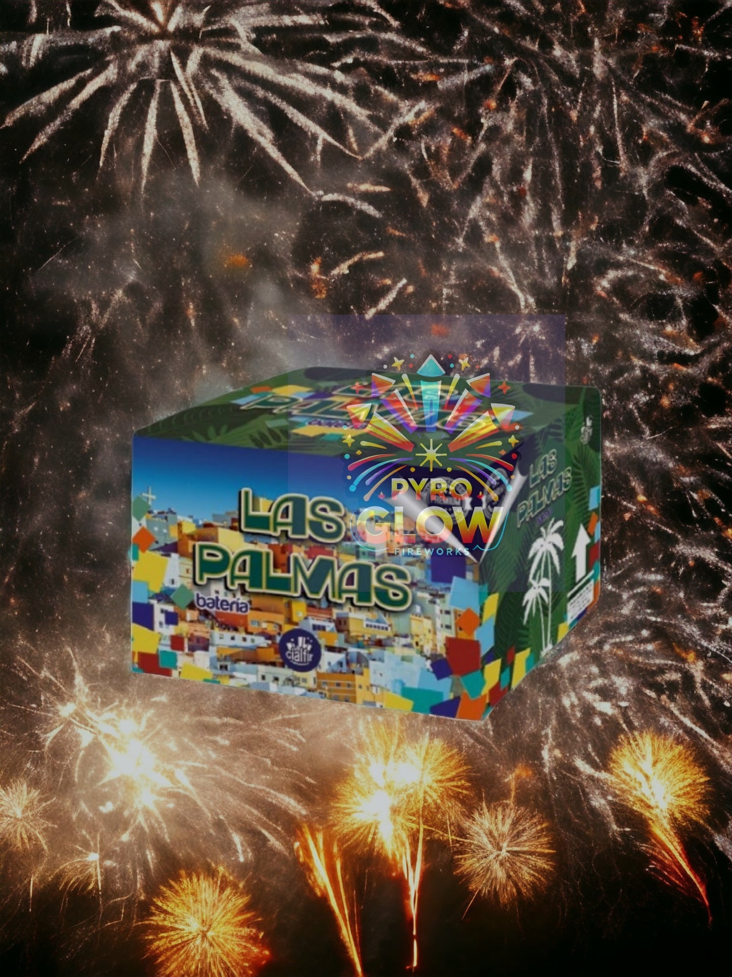 Bateria de Fogo de Artifício Las Palmas, 45+10 Tiros, Multicalibre