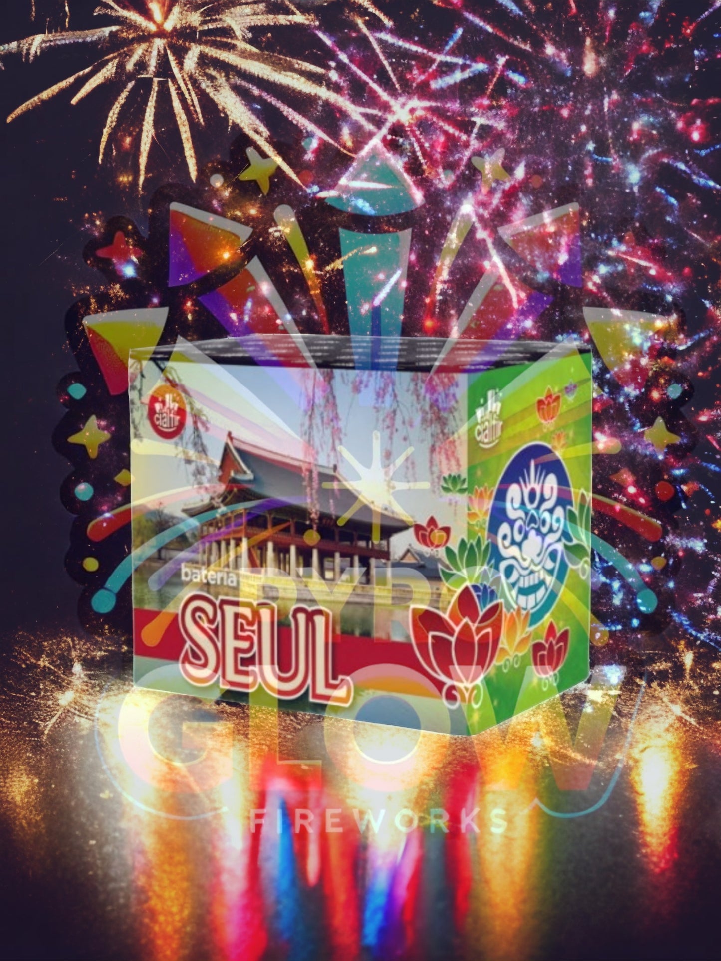 Bateria de Fogo de Artifício Seul, 35 Tiros, 30 mm, 40 s, F3